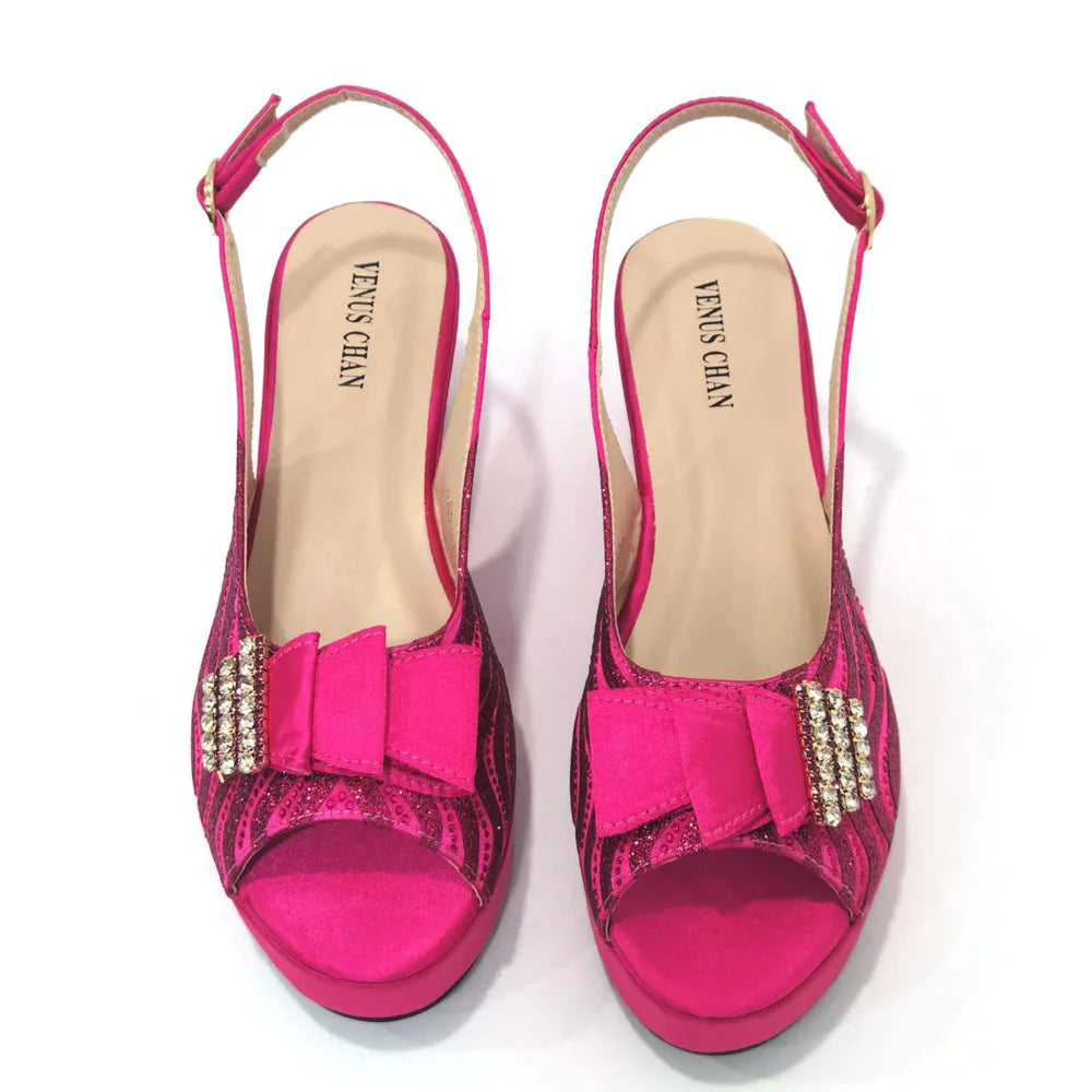 Ladies Shoes With Matching Bag Set for Party ED320 – product view 2