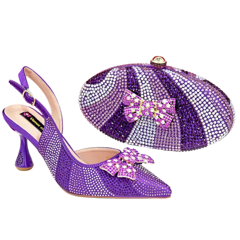 Women's High Heels And Exquisite Clutch Bag Set RT453 – product view 8
