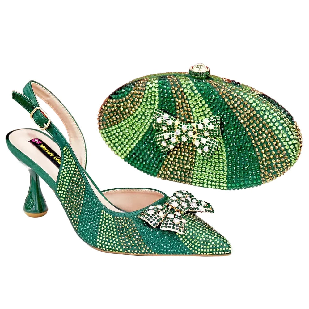 Women's High Heels And Exquisite Clutch Bag Set RT453 – product view 10