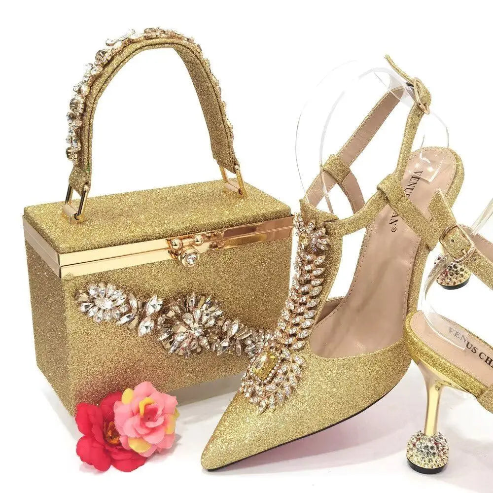 High Quality Ladies Shoes And Bags Set HUY1-6 – product view 1