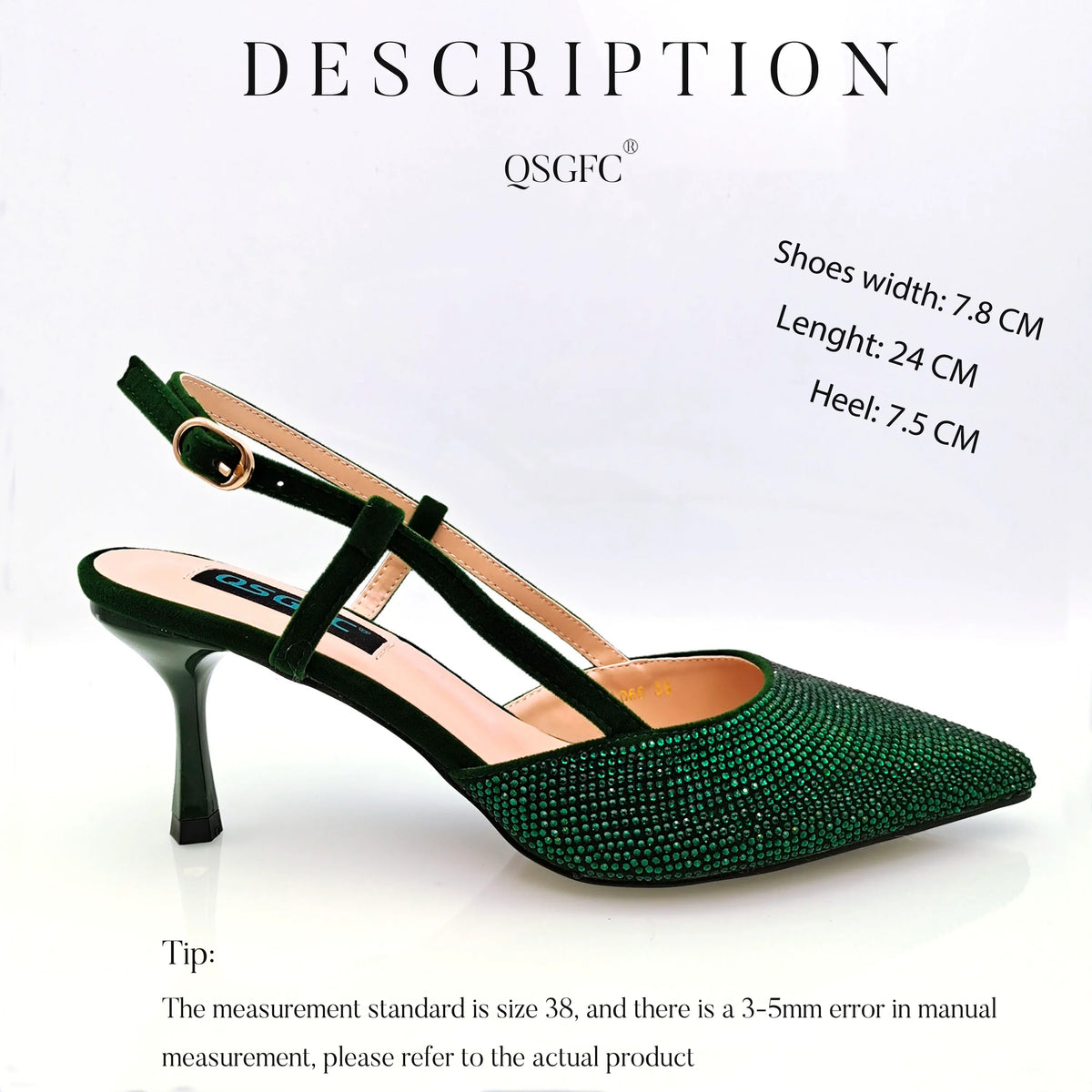 Fashion Shoulder Bag and Strap High Heels Set – product view 14