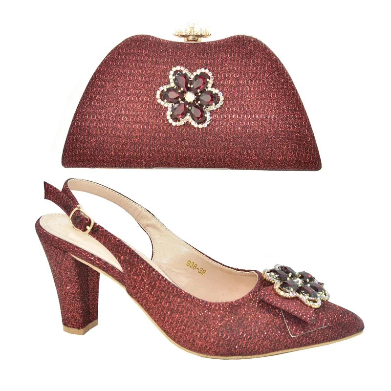 Latest Shoes and Bag Set African Sets NBG45 – product view 5