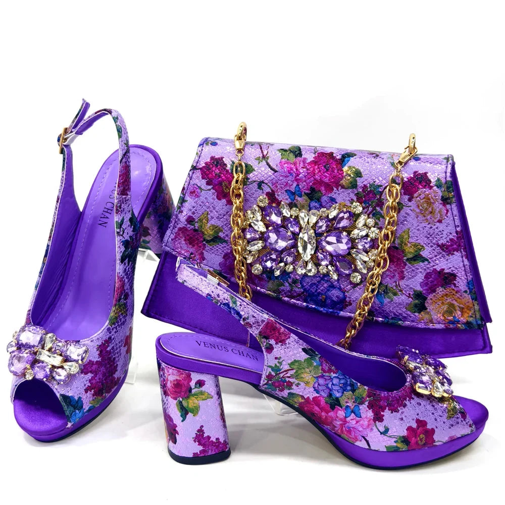 Lastest Italian Ladies Shoes with Matching Bag Set HMA1-4 – product view 4