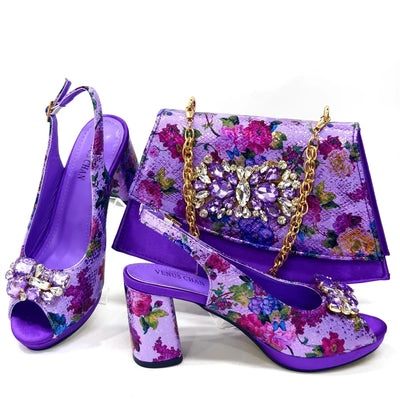 Lastest Italian Ladies Shoes with Matching Bag Set HMA1-4