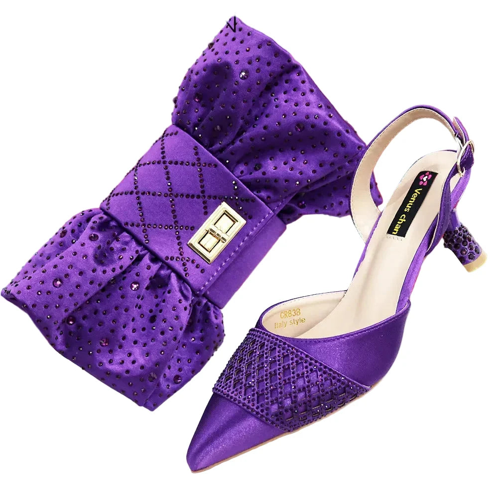 Latest Women Italian Shoes and Matching Bags TE342 – product view 11