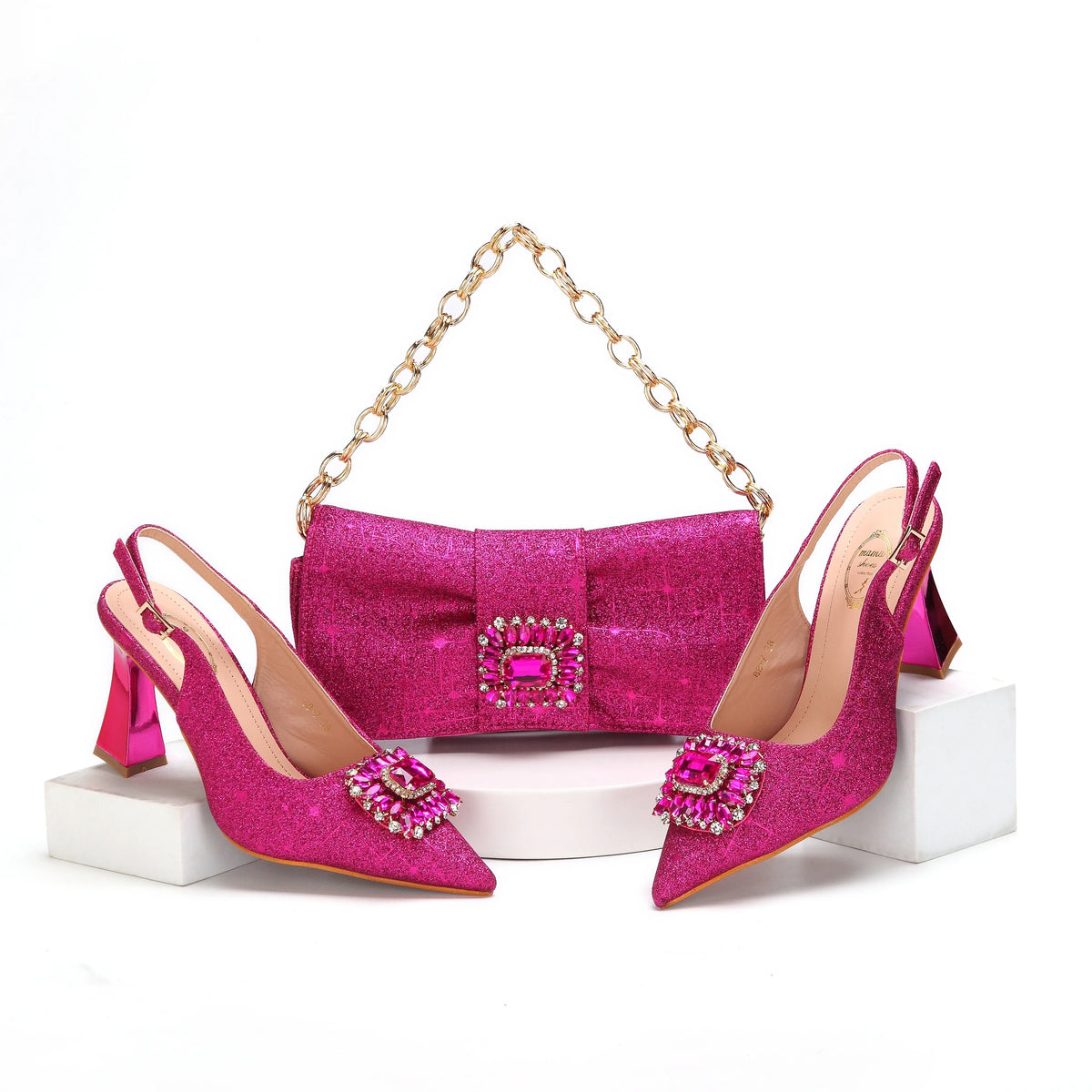 Lastest Italian Ladies Shoes with Matching Bag Set EDHMA1-14 – product view 3