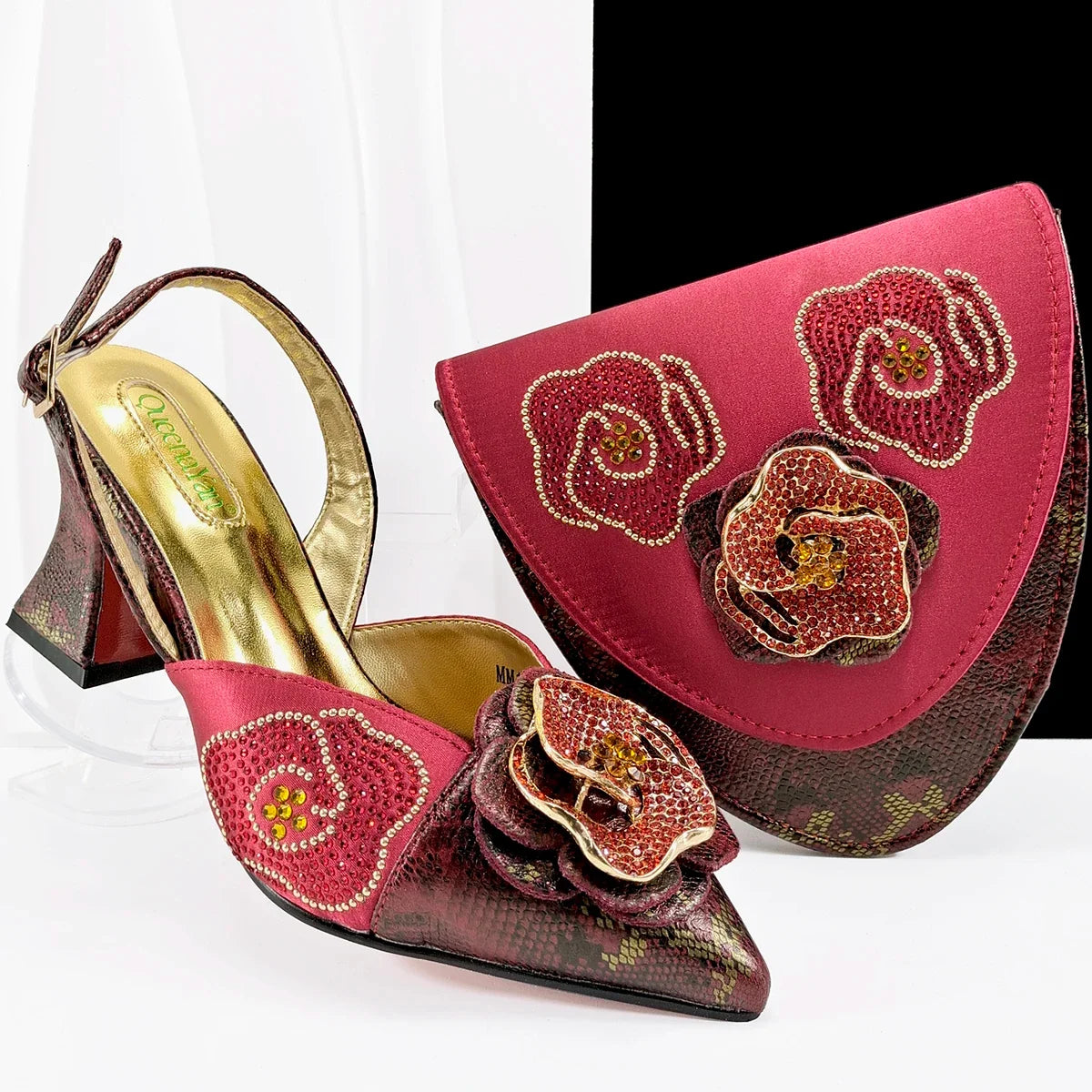 EdleessFashion  New Shoes And Bag Matching Set SF1-2 – product view 2
