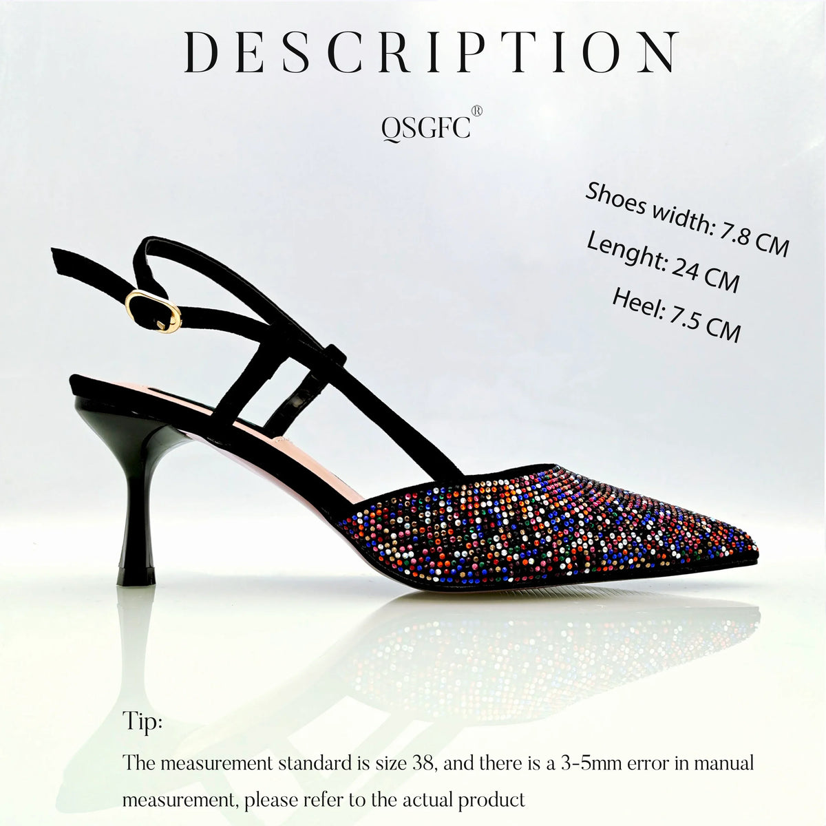 Fashion Shoulder Bag and Strap High Heels Set – product view 19