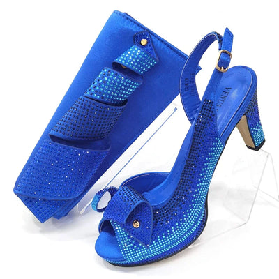 Latest Italian African Shoes And Bag Sets ED117