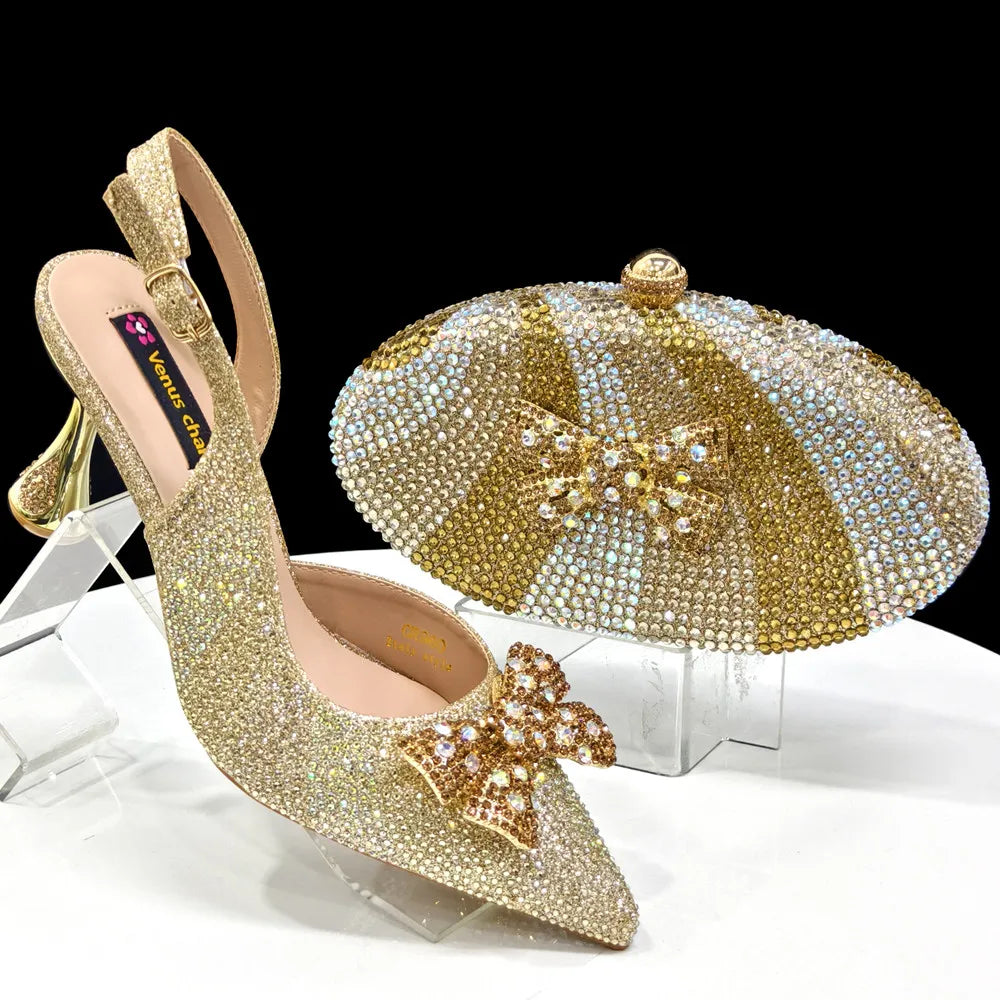 Italian Shoes And Bag Sets For Evening Party Ho1-1 – product view 4