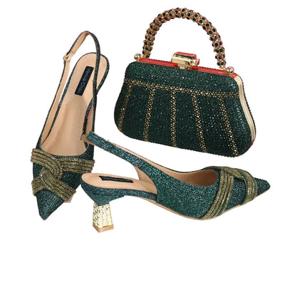 Ladies Italian Design Shoes And Bag Set EDS23