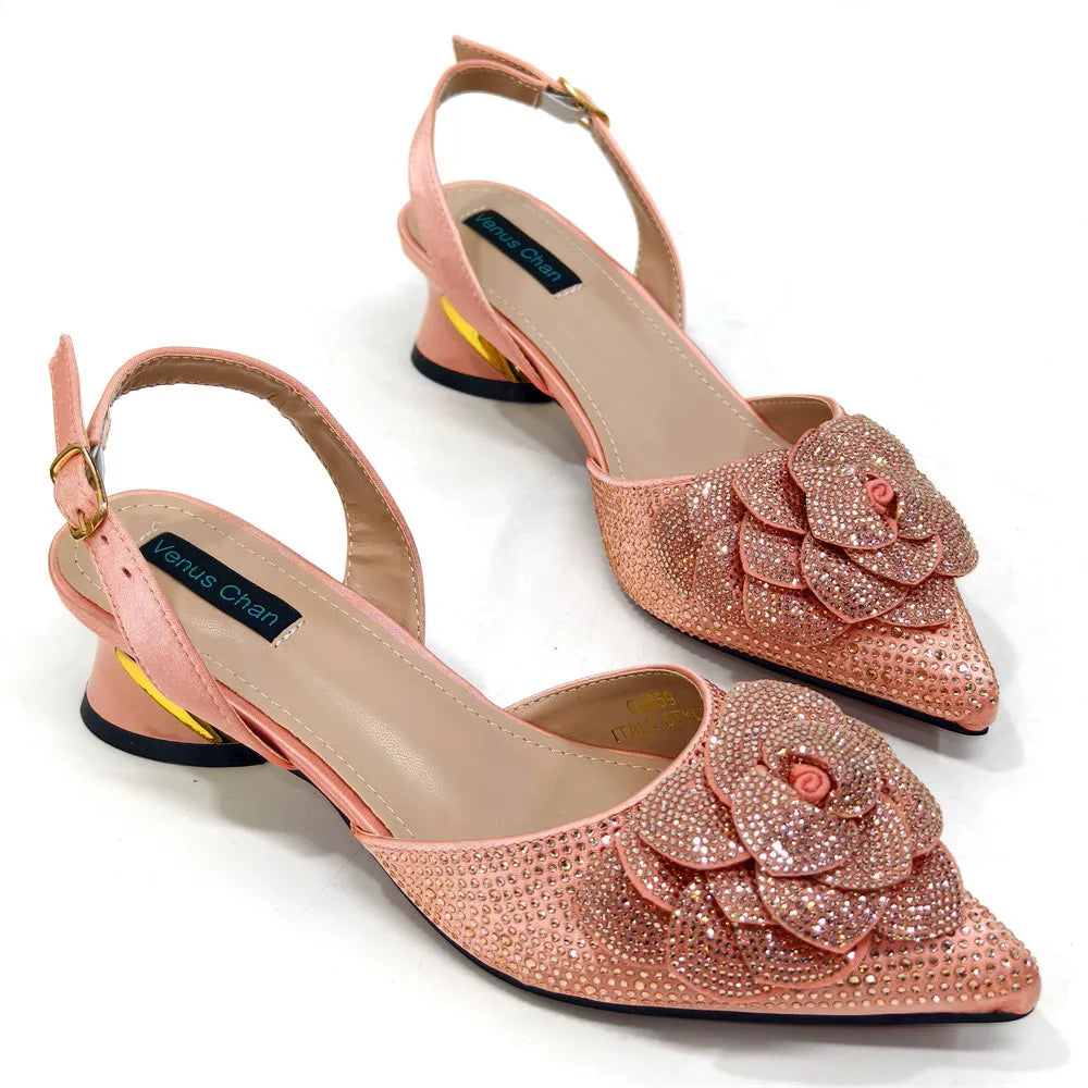 Elegant Lady Shoes And Bag Set with Rhinestone EW4520 – product view 4