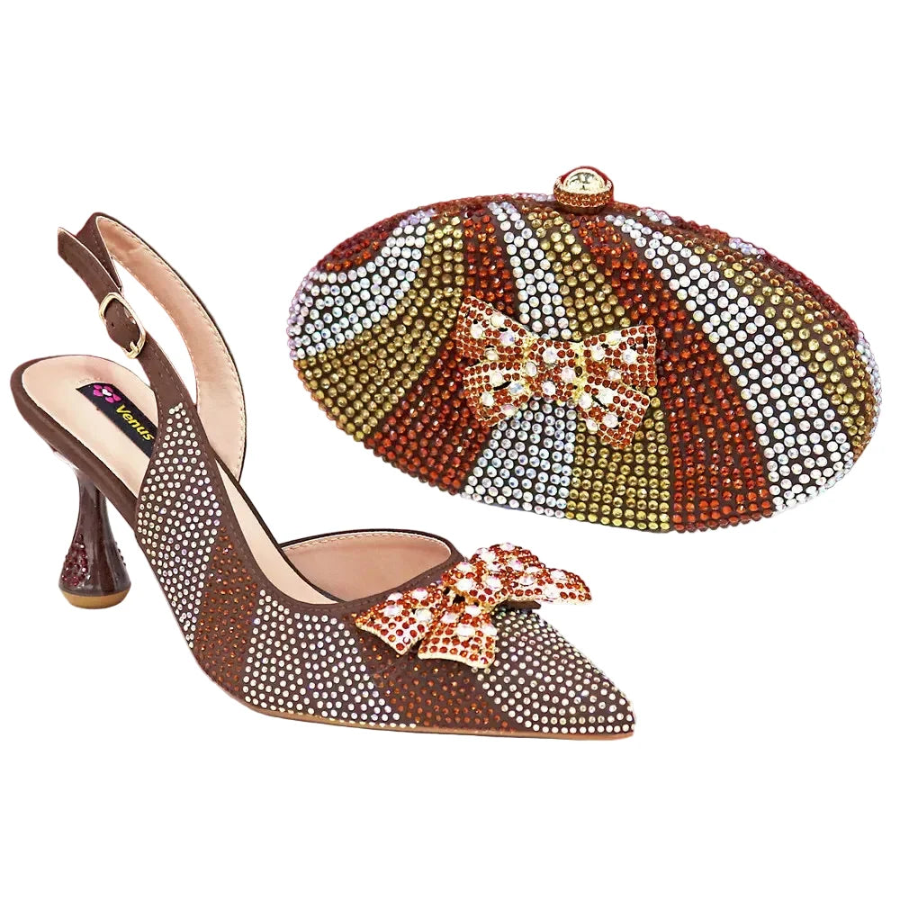 Women's High Heels And Exquisite Clutch Bag Set RT453 – product view 7