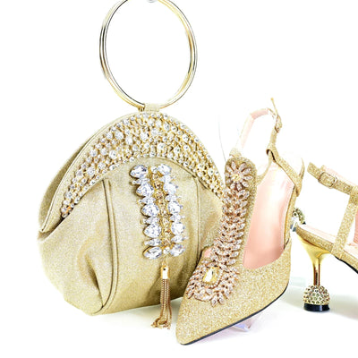 Italian Shoes With Matching Bags Set HRT1-32