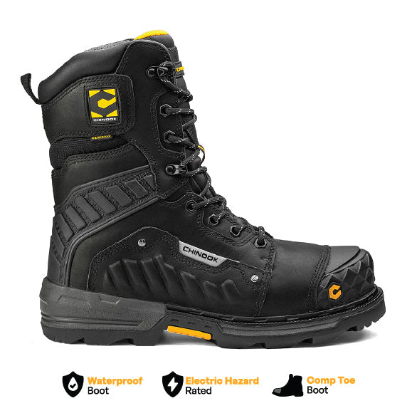 Scorpion 9” Composite Toe Men’s Waterproof Work Boot - Black – product view 1