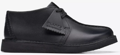 Clarks Originals Desert Trek Kids' Unisex Black Leather 26168132 — product view 1