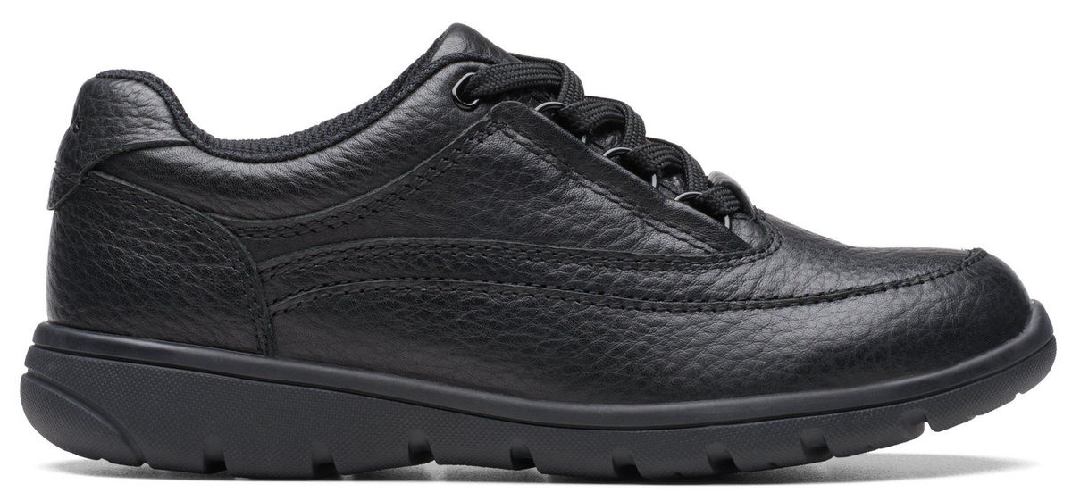 Clarks Venture Carrie K Kids' Unisex Black Leather 26175554 — product view 1
