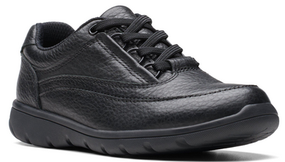 Clarks Venture Carrie K Kids' Unisex Black Leather 26175554 — product view 2