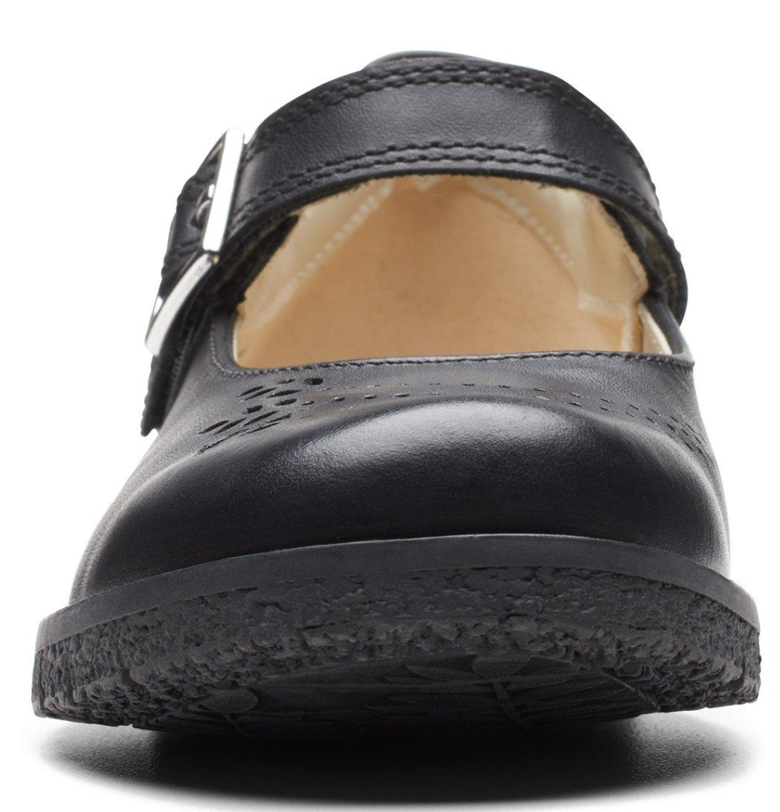 Clarks Comet Play Kids' Unisex Black Leather 26175564 — product view 3