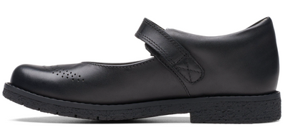 Clarks Comet Play Kids' Unisex Black Leather 26175564 — product view 5