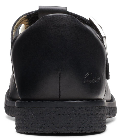 Clarks Comet Step Kids' Unisex Black Leather 26175278 — product view 6