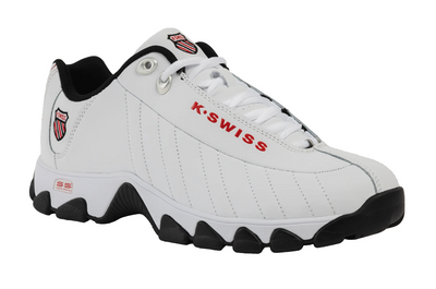 K.Swiss St 329 Cmf - 03426-122 (White / Black / Red) — product view 2