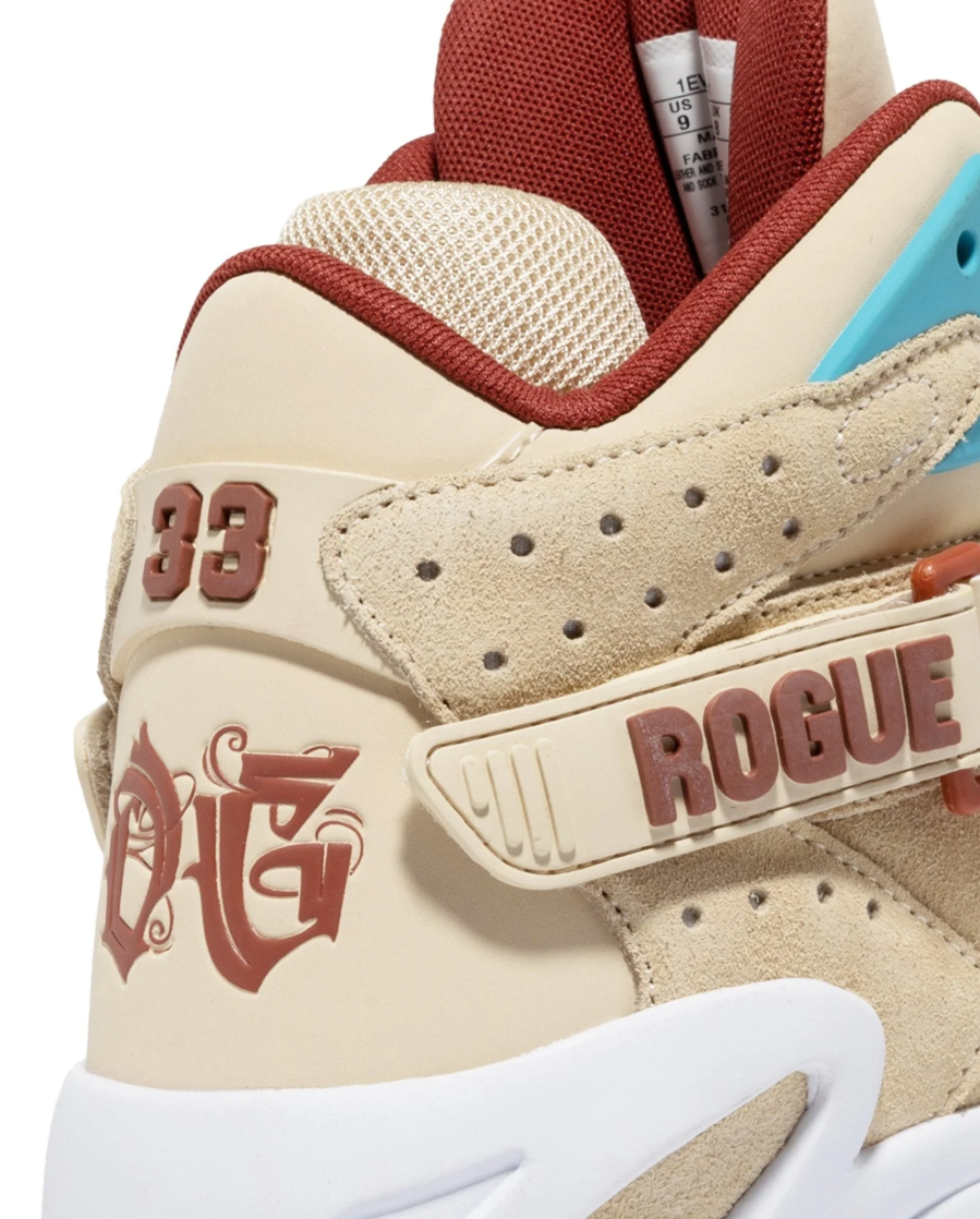 Patrick Ewing Rogue X Ice T (1EW02652-341) Wood Ash / Maui Blue / Redwood — product view 5