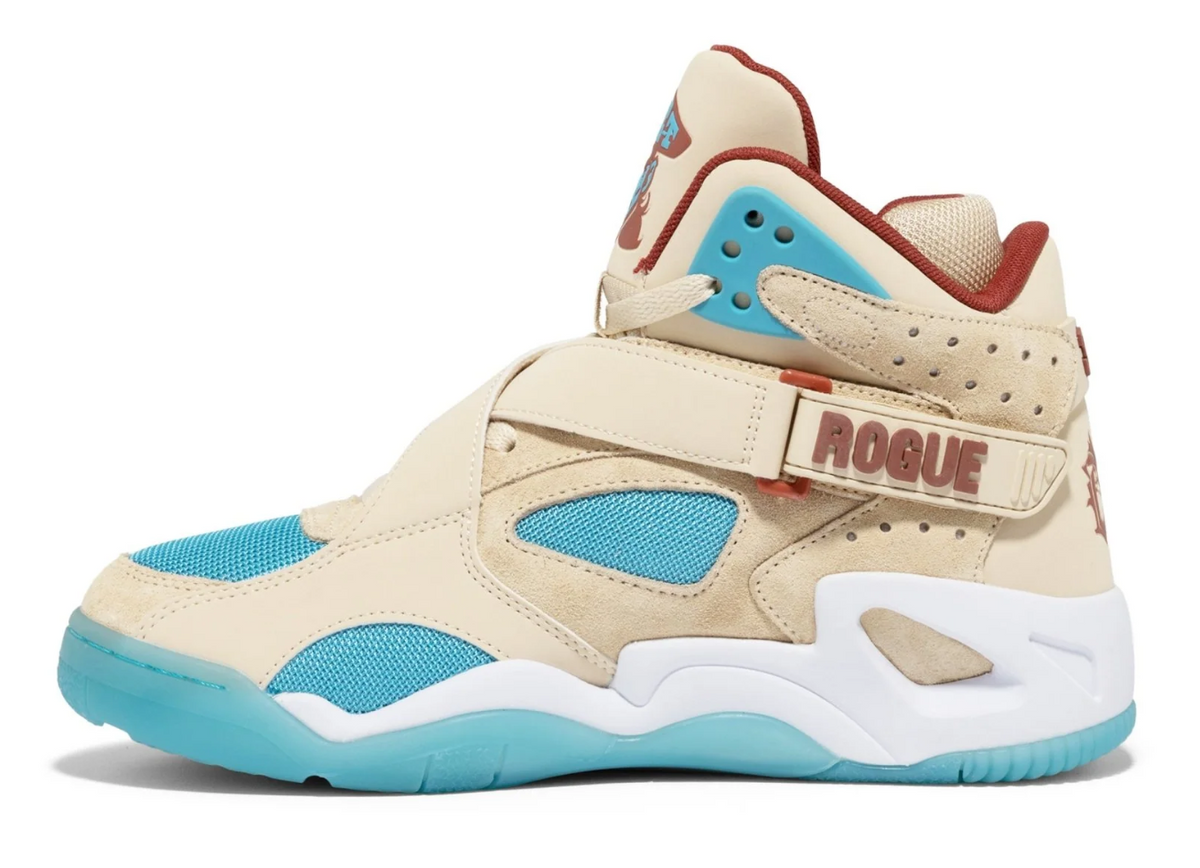 Patrick Ewing Rogue X Ice T (1EW02652-341) Wood Ash / Maui Blue / Redwood — product view 4