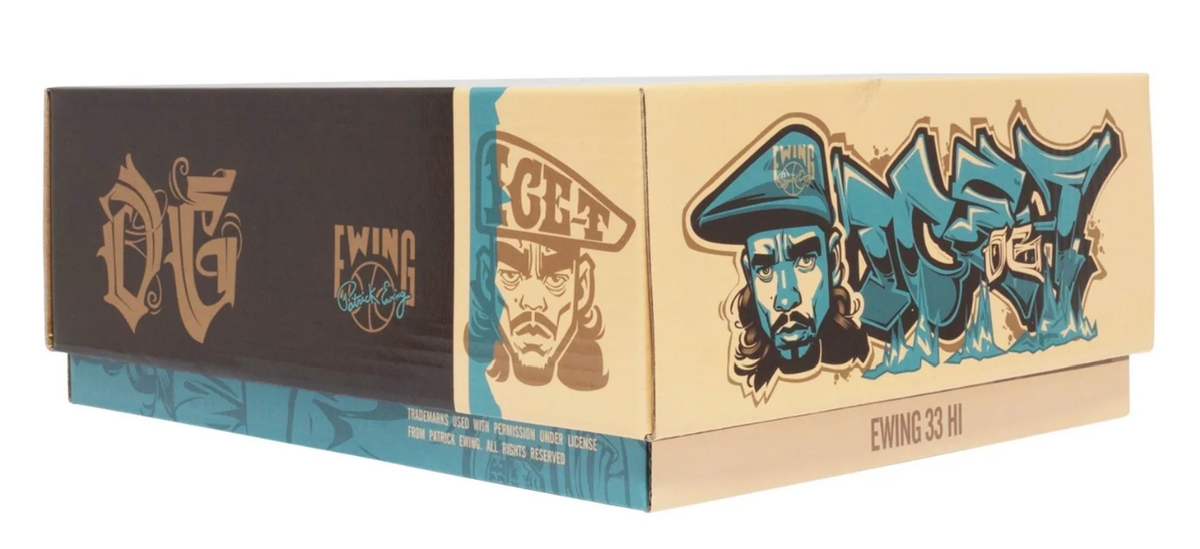 Patrick Ewing Rogue X Ice T (1EW02652-341) Wood Ash / Maui Blue / Redwood — product view 12