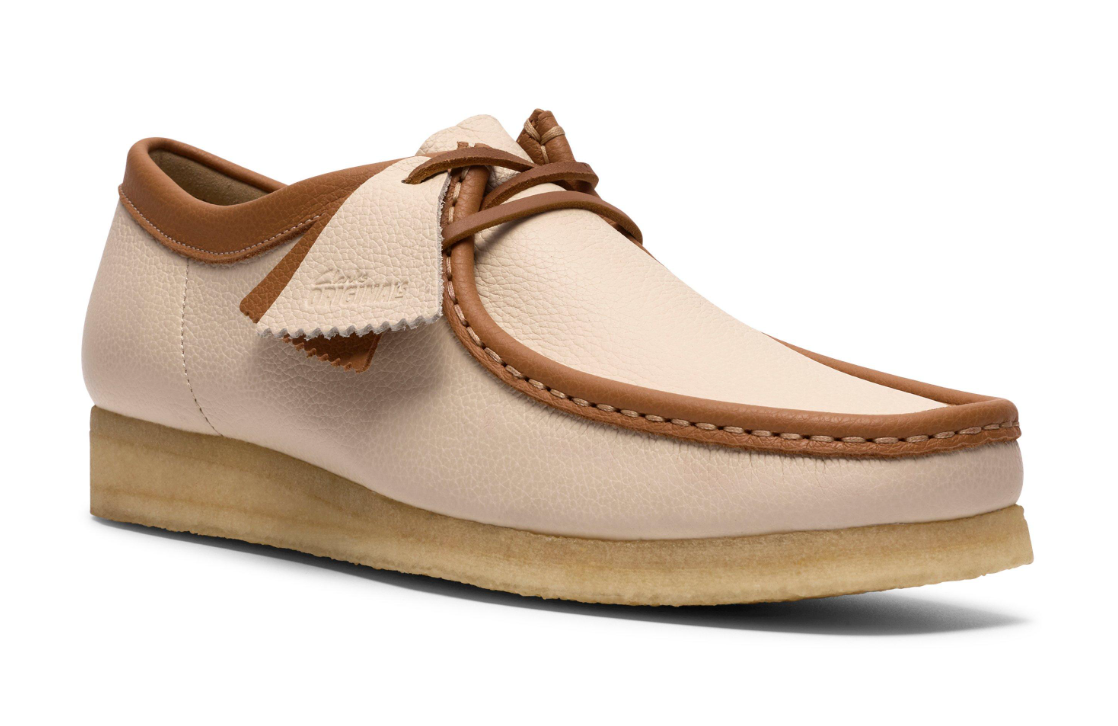 Clarks Originals Wallabee Men's White Combi Leather 26185662 — product view 2