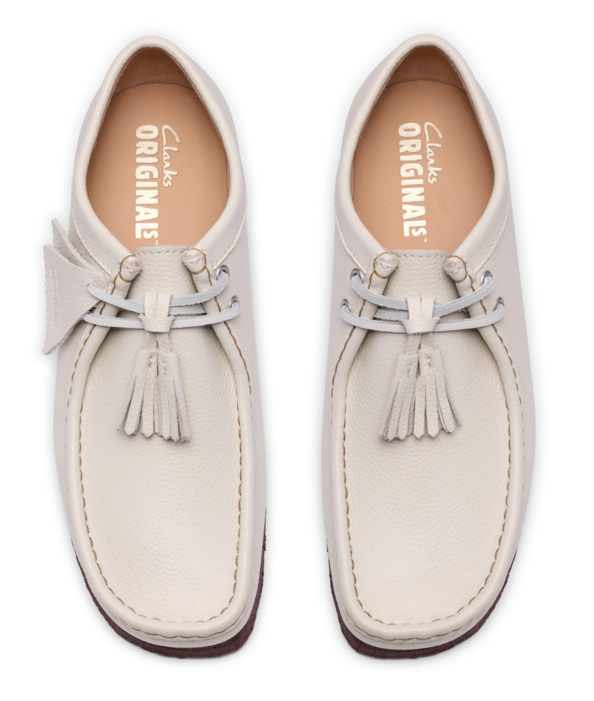 Clarks Originals Wallabee Men's White Leather 26185664 — rear view