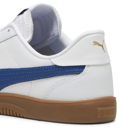 Puma Club 5v5 - 389406-13 White/Royal/Gold – Detail Close-Up