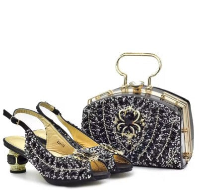 Latest Italian Shoes and Matching Bag Set ED201 – product view 4
