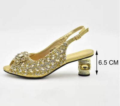Latest Italian Shoes and Matching Bag Set ED201