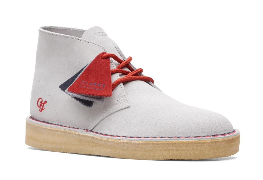 Clarks Originals Desert Coal VCY Men's Gray and Red Suede 26166525 — product view 2