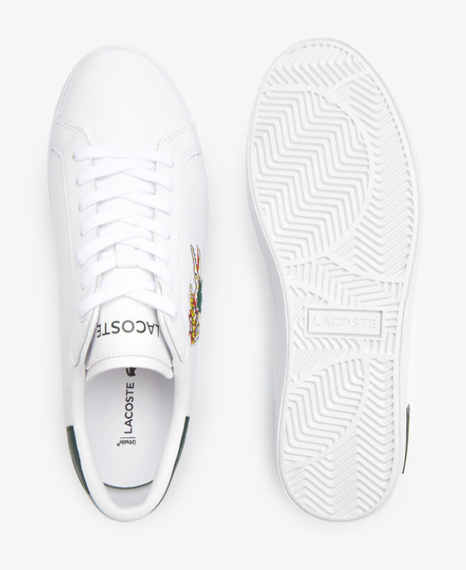 Lacoste Power Court 222 7 Sma Lth - 744SMA0123-1R5 - White / Dk. Green — product view 6