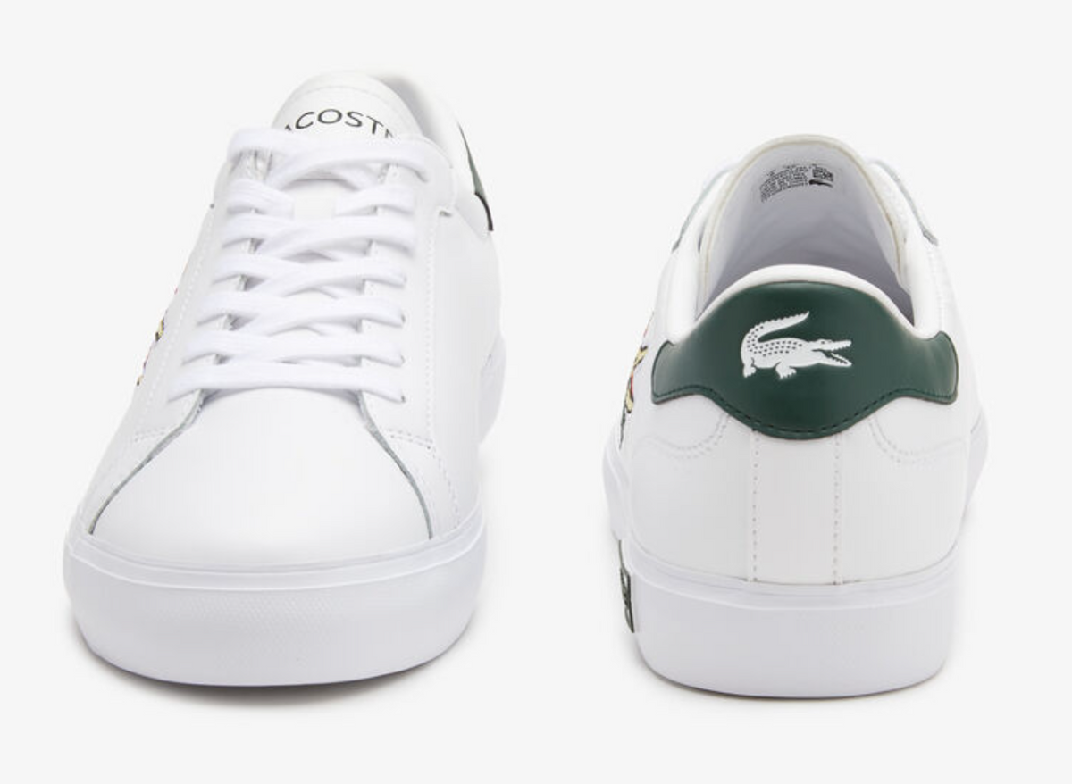 Lacoste Power Court 222 7 Sma Lth - 744SMA0123-1R5 - White / Dk. Green — product view 5
