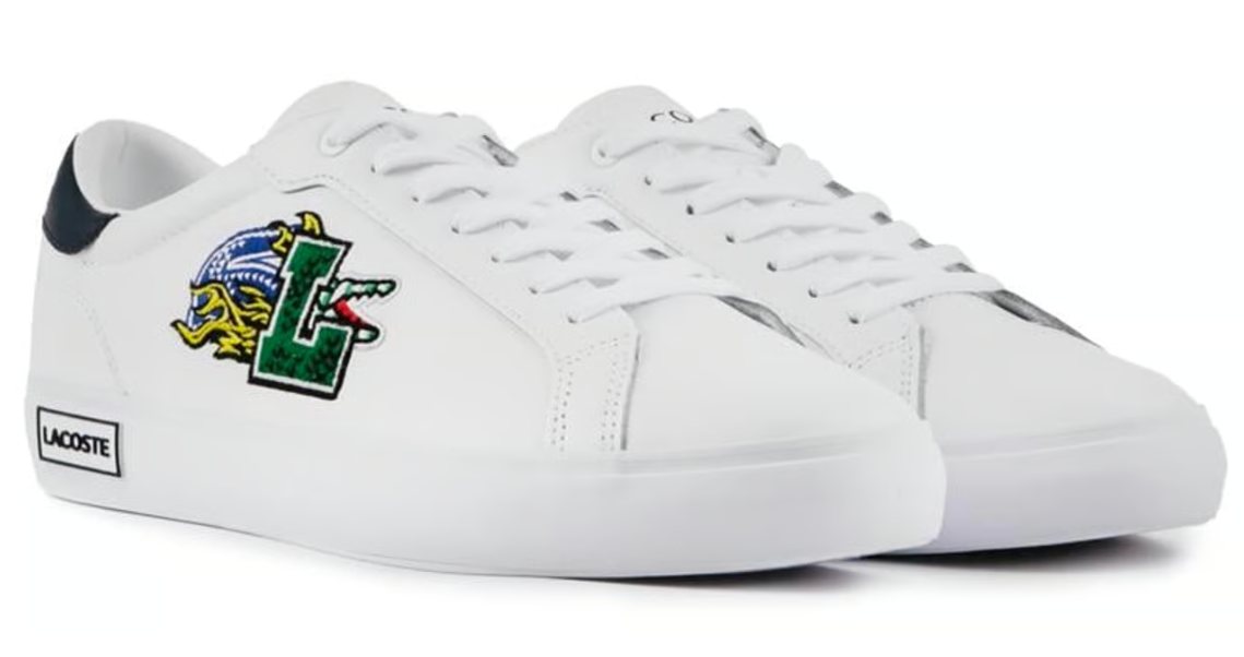 Lacoste Power Court 222 4 Sma Lth - 744SMA0104-042 - White / Navy — product view 2