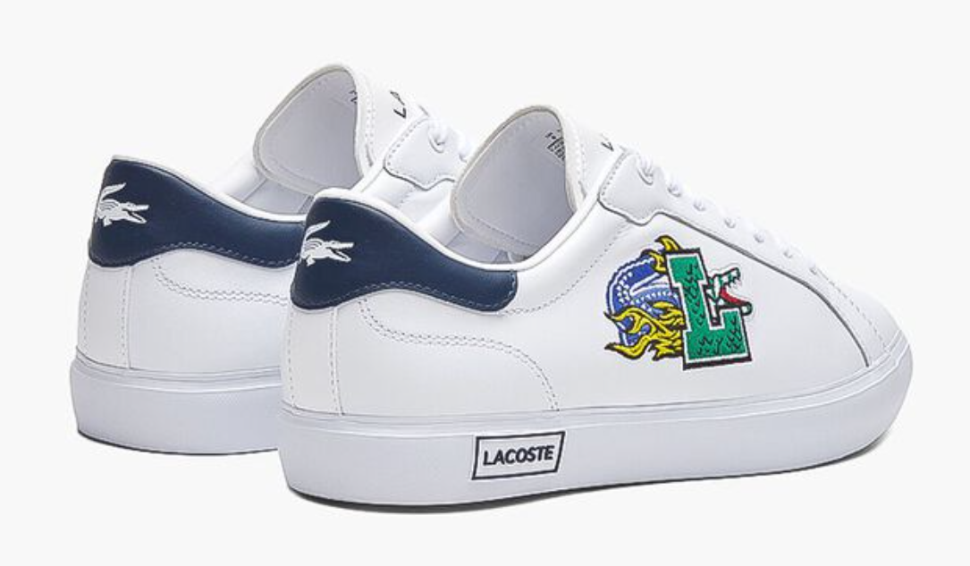 Lacoste Power Court 222 4 Sma Lth - 744SMA0104-042 - White / Navy — product view 4