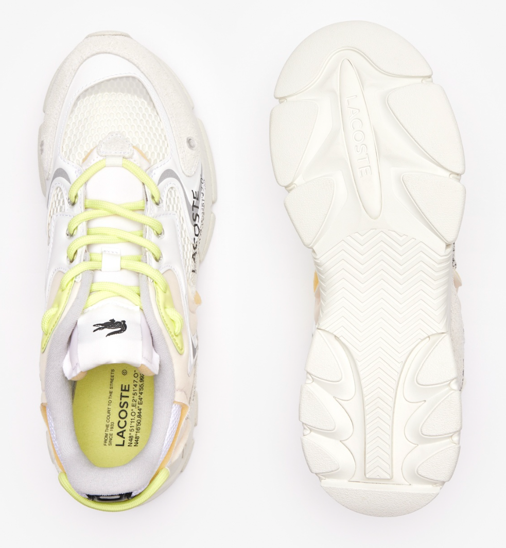 Lacoste L003 Neo 223 1 Sma - 746SMA0003-WP2 - Off Wht / Lt Grn — product view 6