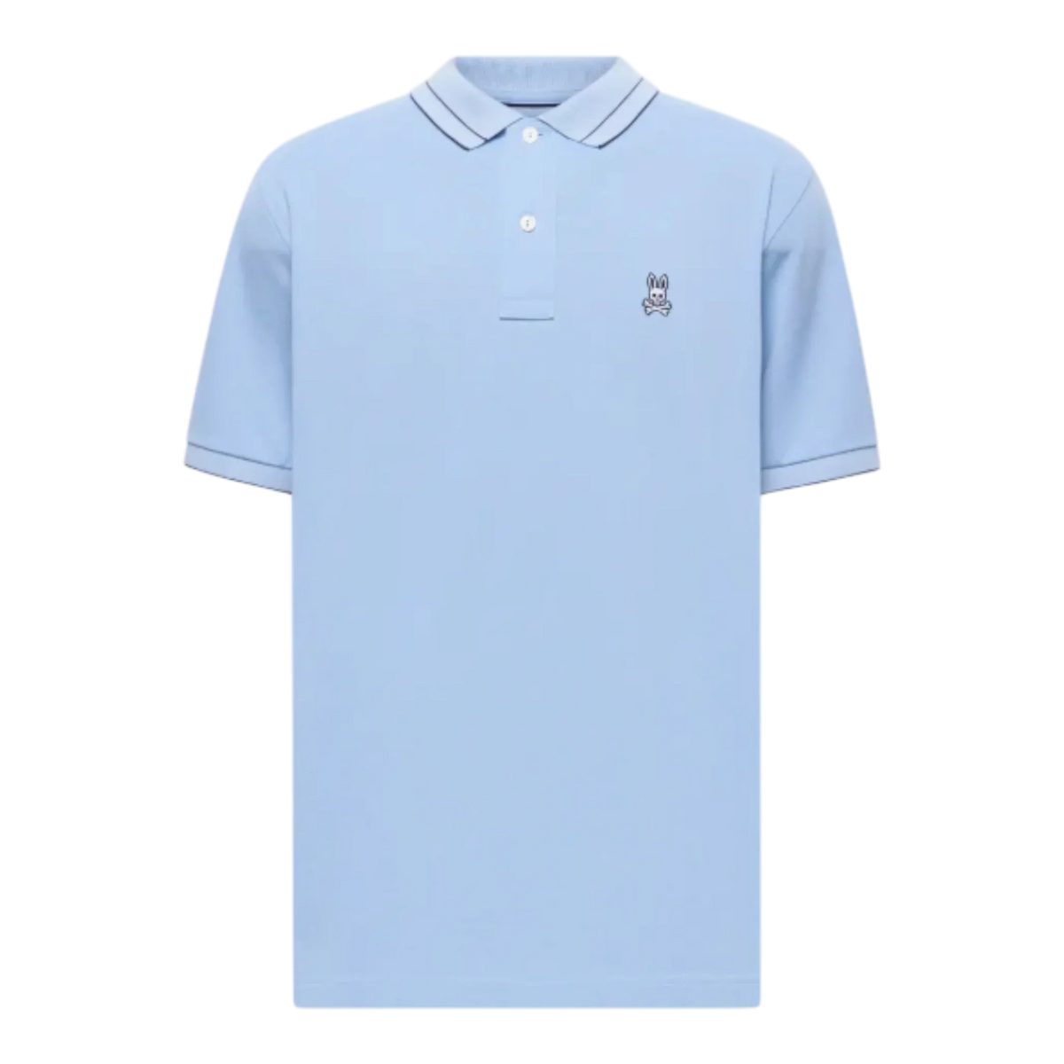 Psycho Bunny Rex Performance Pique Men's Polo — Serenity Blue – product view 1