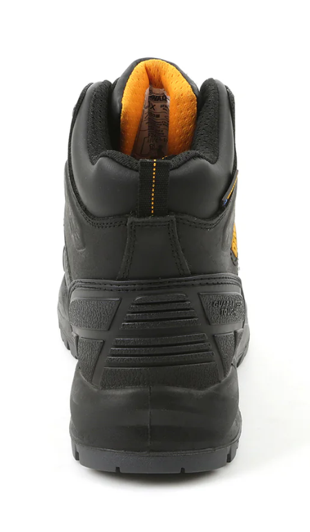 DEWALT Hadley Men's Waterproof, Steel Toe, Safety Work Boot - DXWP10051 - Black – Three-Quarter View
