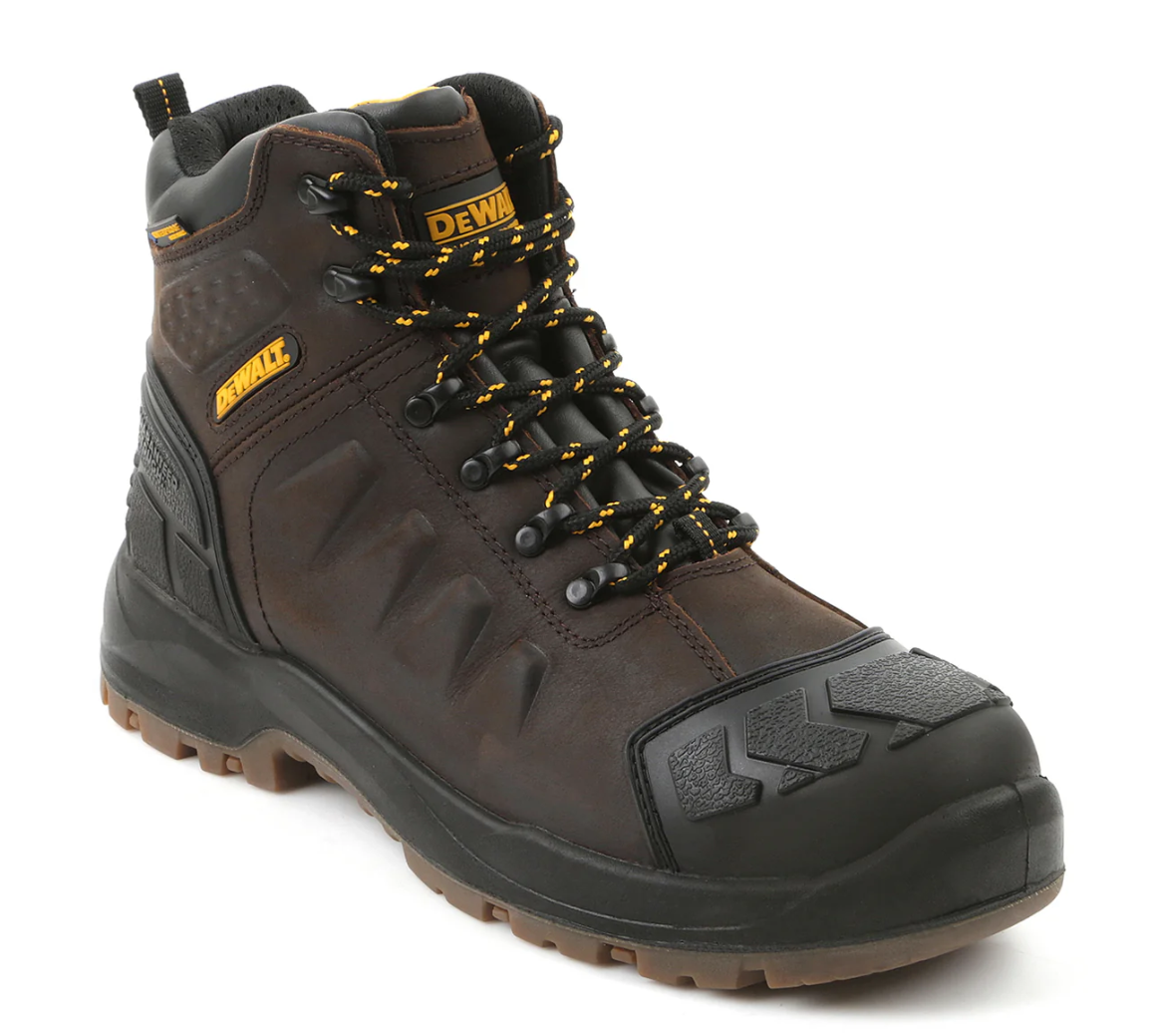 DEWALT Hadley Waterproof, Steel Toe, Safety Work Boot - DXWP10051 - Dark Brown – Front View