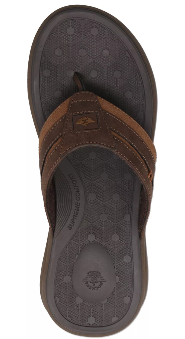 Cliff 90-34268 - Dark Brown - Dockers Flip Flop – Sole and Construction Detail