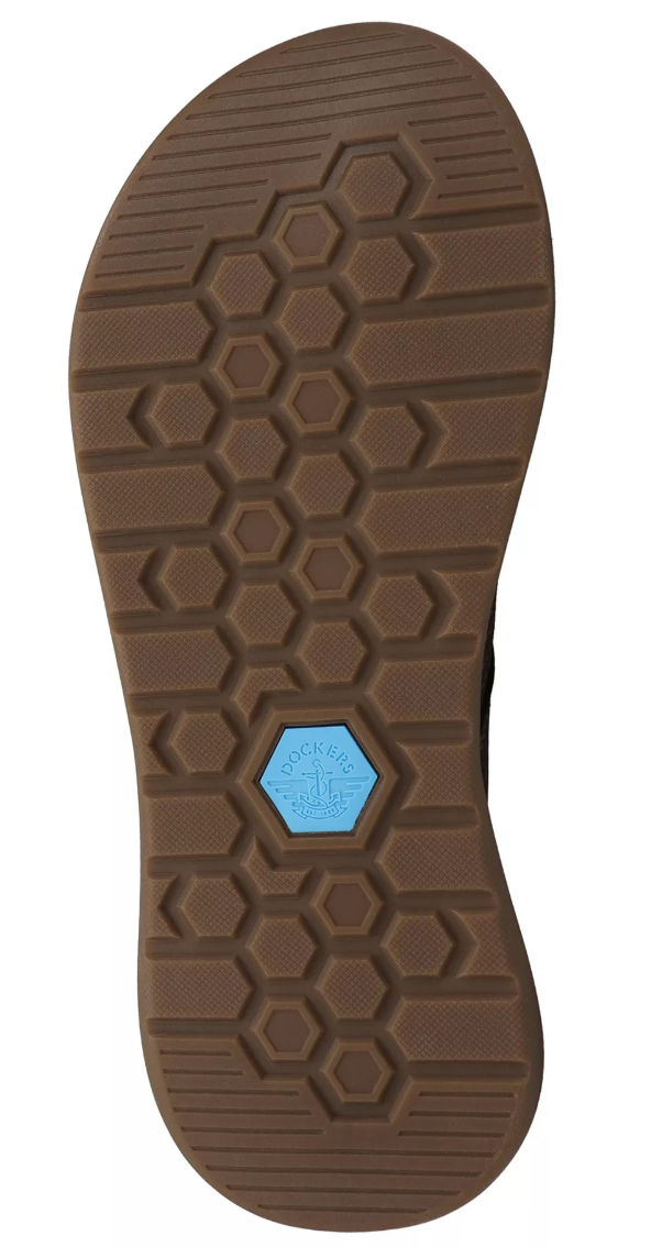 Cliff 90-34268 - Dark Brown - Dockers Flip Flop – Three-Quarter View