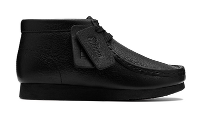 Clarks Originals Wallabee Boot Kids' Unisex Black Leather 26185932 — product view 1