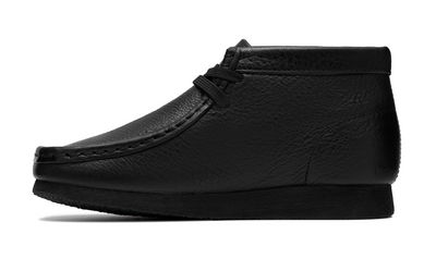 Clarks Originals Wallabee Boot Kids' Unisex Black Leather 26185932 — product view 4