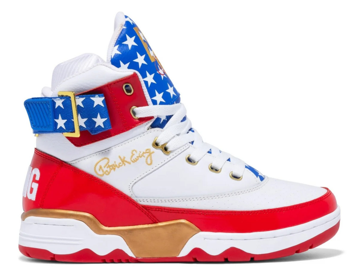 Patrick Ewing 33 Hi Usa - 1EW90189-125 - White/Red/Blue/Gold — product view 1