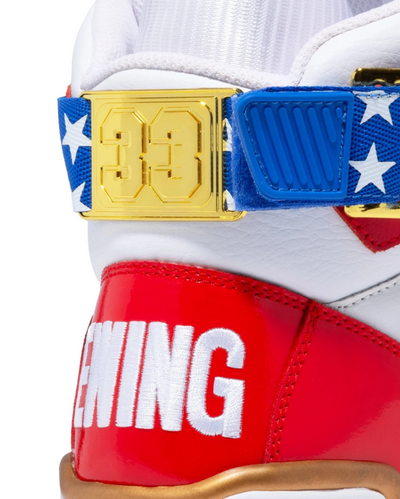 Patrick Ewing 33 Hi Usa - 1EW90189-125 - White/Red/Blue/Gold — product view 6