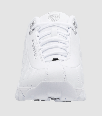 K-Swiss St329 Cmf - White/Black/Silver - 03426-129-Xw (Wide) — product view 5